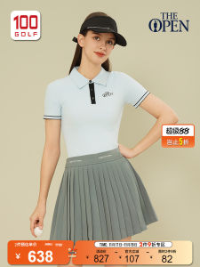 the Open Championship Ladies Golf Short Sleeve T-Shirt Slim Fit Breathable Polo Shirt Summer Collection Sportswear for Women