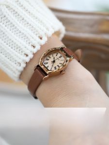 Julius Womens Watch Elegant Waterproof Leather Strap Barrel Shaped Vintage Style Quartz Movement Gift Box Korean Brand