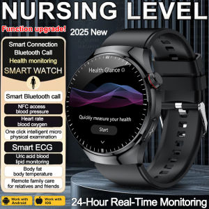 2025 New For  Nursing Grade Blood Fat Smart watch ECG Blood oxygen Uric Acid Blood Pressure Health Monitoring Smart Watch