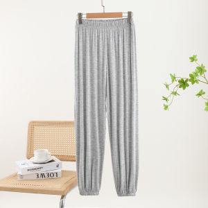 Modal Casual Pants Womens Loose Sports Thin High Waist Cuffed Trousers Fall Season Versatile Comfortable Long Stick Trousers