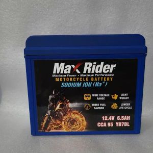 MaxRider SODIUM ION (Na+) Motorcycle Battery YTX4L YTX5L YB5L YB6.5L  YB7BL YTX12L