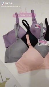 wanita sport bra guffy tebal tanpa busa tanpa kawat