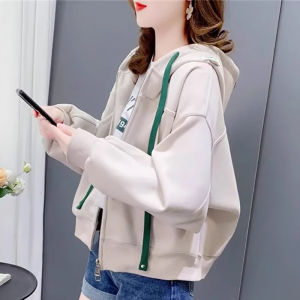 Elegant Fashionable French Style Aging Reduction Casual Hooded Jacket