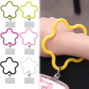 พวงกุญแจห้อยเชือกสุดสร้างสรรค์สำหรับโทรศัพท์ทุกรุ่น - พวงกู้แจสร้อยข้อมือลดการสูญหายสำหรับซิลิโคนอ่อนนุ่มน่ารักดาวทะเลสายคาดที่คล้องแบบสร้างสรรค์