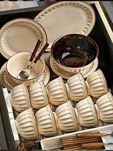 TAOYI | Vintage Retro Mid-century Ceramic Dinnerware Set