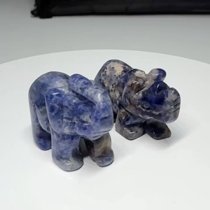 Natural Lapis Lazuli Rhino Elephant | Wealth Protection Flying Star #7