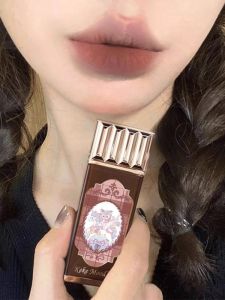 KeKe Mood Chocolate Cloud Lip Glaze Matte Long-lasting Color Boosting Lipstick Korean Style Soft Foggy Sensation Non-stick Cup