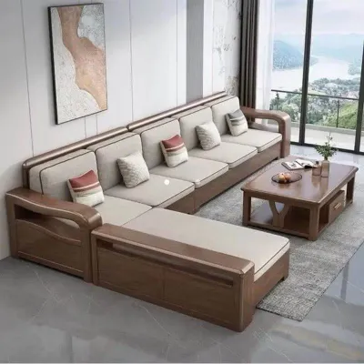 SET KURSI TAMU SOFA PREMIUM KAYU JATI LENGKAP DUDUKAN DAN BANTAL