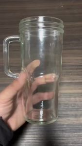 1PC Glass Cup Wooden Lid Bubble Tea Cold Drinking Coffee Wine Juice Milk Transparent Straw Car Mug Cup Drinkware Water Bottle