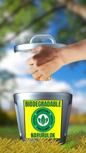 De-Sign Proper Waste Disposal Signage Sticker 8x8\" Inches Waterproof Sticker