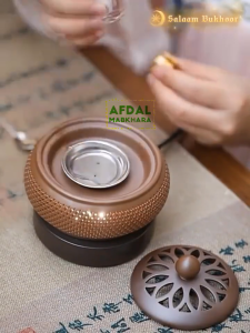 Elegant LED Light Ceramic Incense Burner with Precision Temperature Control