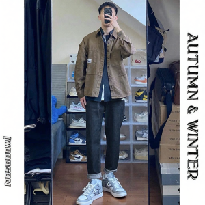 Wood soon | Loose Straight Men Jeans