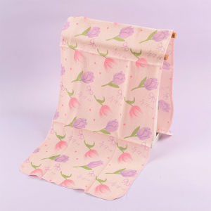 ผ้าขนหนูอาบน้ำขัดผิวแบบยาว ผ้าขัดผิวทรายละเอียด สีทราย สำหรับขัดหลัง ใช้ในบ้าน ผ้าขนหนูอาบน้ำแบบมีแถบดึงด้านหลัง