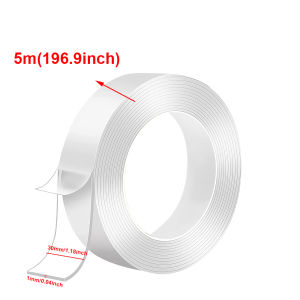 1M-10M Two Sided Adhesive Tape Ultra-strong Double Sided Tape Transparent Washable Strips Mounting Tape for Decoration