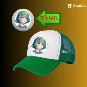 Mũ/nón trẻ em in hình Làng Sinh Tố Team dễ thương Oops HiHaSầu Riêng TV Aby TV Nabee... phía sau lưới thoáng-Kèm huy hiệu