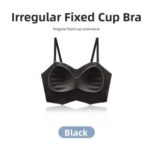 miiow | Cat Woman Ice Silk Strap Vest Women Summer New Inner Wear No Bra Integrated Tube Top Underwear Base Shirt Backless Slim Fit