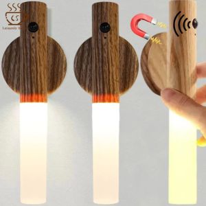 Từ đèn đêm Đèn Led cảm biến chuyển động có thể sạc qua USB Nam Châm Đèn nhà đa chức năng tủ hành lang Đèn gắn tường