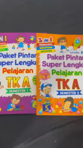 Paket Pintar Super Lengkap Pelajaran TK A Semester 1&2 3 IN 1 (2 Buku)