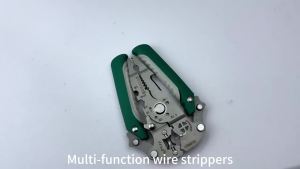 Foldable wire stripper multifunctional electrical wire splitter pulley design hand tool crimping pliers wire stripping separatio