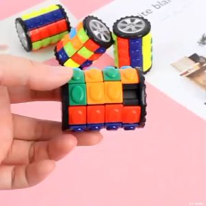 เล่นเสริมพัฒนา รูบิค รูบิคพาสเทล รูบิคแบบแบน เม็ดสีสัน ของเล่นเสริมพัฒนาการ สำหรับเด็ก รูบิคลูกสี