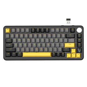 ATTACK SHARK | Attack Shark X85 Pro Mechanical Keyboard Hot-Swap RGB Smart Color Screen Gasket Mount Alloy Knob