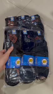 ส่งในไทย ถุงเท้า ยกแพ็ค 12 คู่ (คละลาย) ถุงเท้าทำงาน ขนาด Free size ถุงเท้าแฟชั่น แบบ6คู่