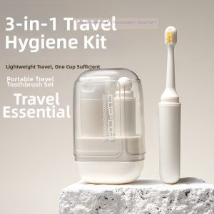 LUTUMEI | Portable Travel Toothbrush Toothpaste Cup and Organizer