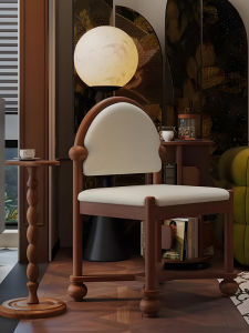 MU FENG ZHI NAN | Vintage Luxury Dining Chair Wooden