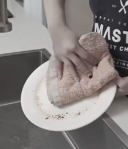 ผ้าเช็ดโต๊ะ มือ ผ้าเช็ดอเนกประสงค์ ผ้าไมโครไฟเบอร์ ผ้าเช็ดอเนกประสงค์ ขนาด 28 x 17 cm ผ้าเช็ดโต๊ะ ผ้าขนหนูอเนกประสงค์ ผ้าเช็ดมือ ผ้าเช็ดจาน