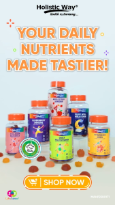 Holistic Way Gummy Gift Set: Apple Cider Vinegar 60 Gummies + Sleep Well Melatonin 60 Gummies + Daily Multivitamin 60 Gummies — Halal | Vegetarian