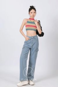 Desain Kulot yang Nyaman: F·MIGA C53 Kulot High Waist Losee Jeans Wanita