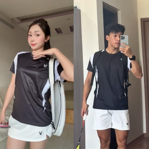Áo Cầu Lông Quần Cầu Lông Bộ Cầu Lông Nam Nữ Chuyên Nghiệp Vải Thoáng Khí A818 - V Badwear