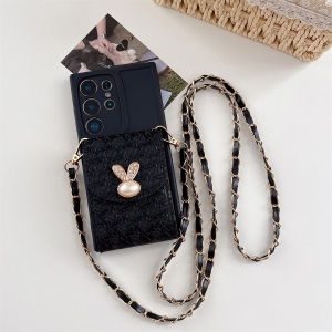 Crossbody Leather Phone Case for Samsung S26 S25 Ultra S24 S22 Plus S21 S23 FE A57 A17 A07 A56 A26 A36 A16 Wallet Bag Card Cover