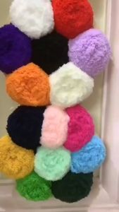 LEN BÔNG XÙ cuộn 50g dùng để đan khăn  áo  thú