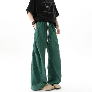 OUMULONG | Navy Sausage Dog Embroidery Cooling Fast-Drying Trousers