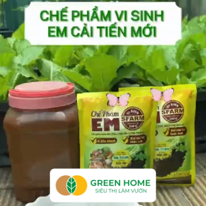 Chế Phẩm Vi Sinh EM Sfarm GreenHome 200g Ủ Phân Hữu Cơ Nhanh Khử Mùi Cải Tạo Đất Hiệu Quả