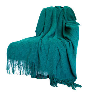 ผ้าห่มตกแต่งสไตล์ยูโรเปียนแบบนิ่มสบาย ๆ ผ้าห่มแบบยาวคลุมเตียงแบบเรียบง่ายพร้อมหางผีเสื้อสำหรับห้องตัวอย่างและโรงแรม