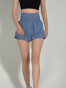 4 Color Women Yoga High Waist Quick-dry Sports Running Shorts Training Pants