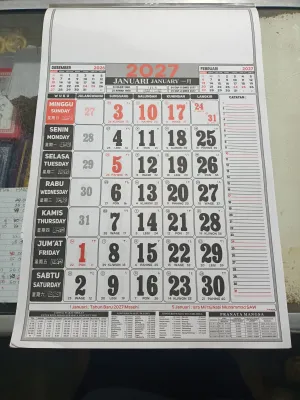 kalender lokal jawa 2027