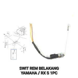 Swit Rem Belakang RX S - Switch Suit Suwit Rim Brake Break Kaki Bawah Lampu Stop Bagian Belakang Yamaha RX Spesial