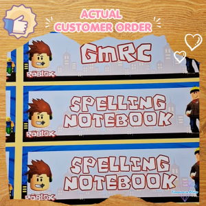 ROBLOX Inspired School Subject and Name Label Sticker | Notebook Label | Book Label | Materials | Folder | Lunch Box