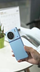 For VIVO X100 Case Luxury Plain PU Leather Electroplating Frame Ultra-thin Camera Protection Cover for Vivo X100 Pro