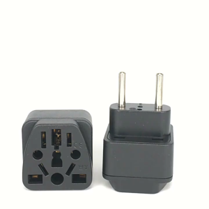 BATHI Konverter Adaptor Over Steker Colokan Universal Travel Adapter EU CEE7/16 Standard Plug 4.0MM - CE Certified