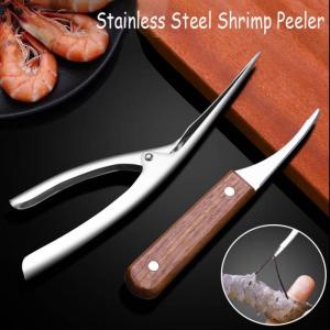 Durable Stainless Steel Seafood Peeler Tool for Fast Shrimp Shell Removal in the Kitchen