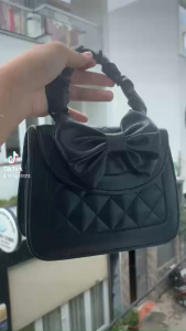 Túi xách nữ gắn nơ siêu xinh cực sang chảnh TNOMINI01 - hình thật