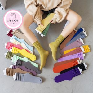 Tất Vớ Nữ INS Chất Liệu Vải Phong Cách Hàn Quốc Cute Tất Nữ Phong Cách Đơn Giản - BEYOU