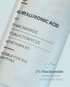 LUME Hydro Boost Essence - Diformulasikan dengan 4 jenis Hyaluronic Acid, Galactomyces, dan Phytexcell Centella