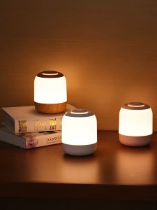 Brifit Eye Caring Soft Night Light Touch night light for Baby Kids and Adults Small Cute Bedside Lamp 3 Colors Dimmable USB Rechargeable Warm/Cold Night Light for Bedrooms Baby Nursery and Sleep Aid