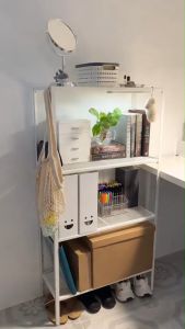 IKEA BAGGEBO ชั้นวางของ ชั้นไม้ ชั้นหนังสือ ตู้หนังสือ