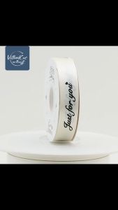 [SIZE 1cm - 25cm] Dây Ruy Băng Lụa Chữ JUST FOR YOU [Cuộn 45m]